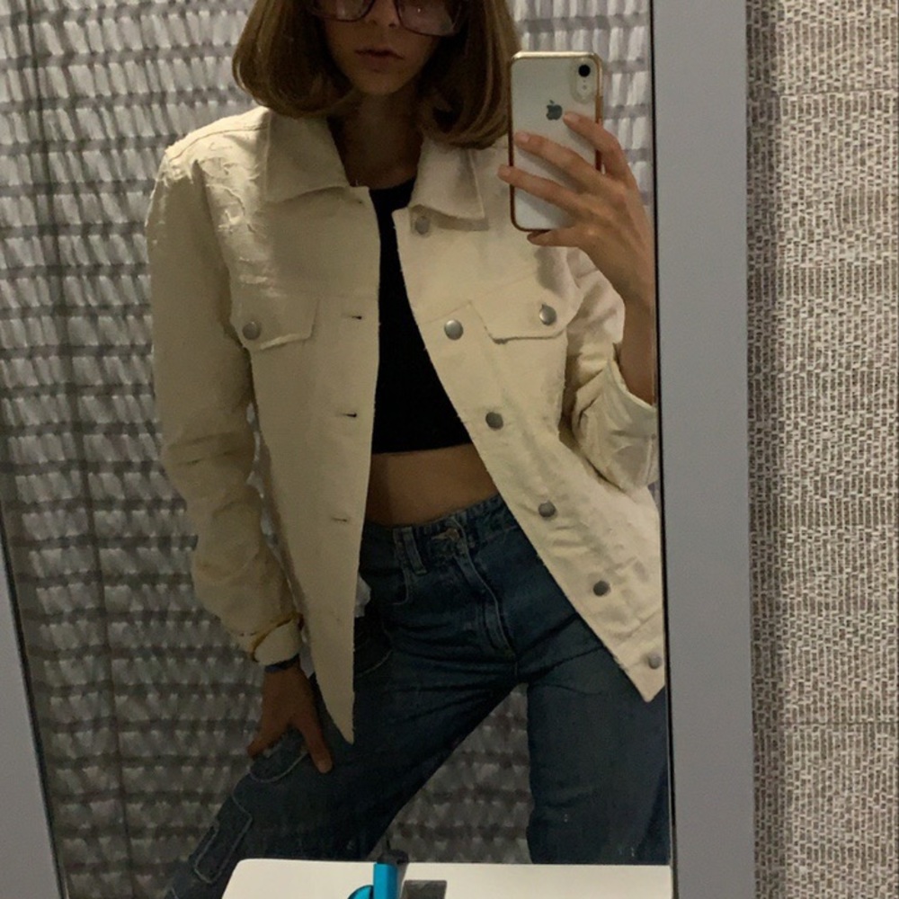 HM WHITE JEAN JACKET